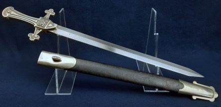 British Mark I 1856 Pattern Drummers or Buglers Sword of the 1st Midlothian [Leith] Rifle Volunteers Band, by Mole 2